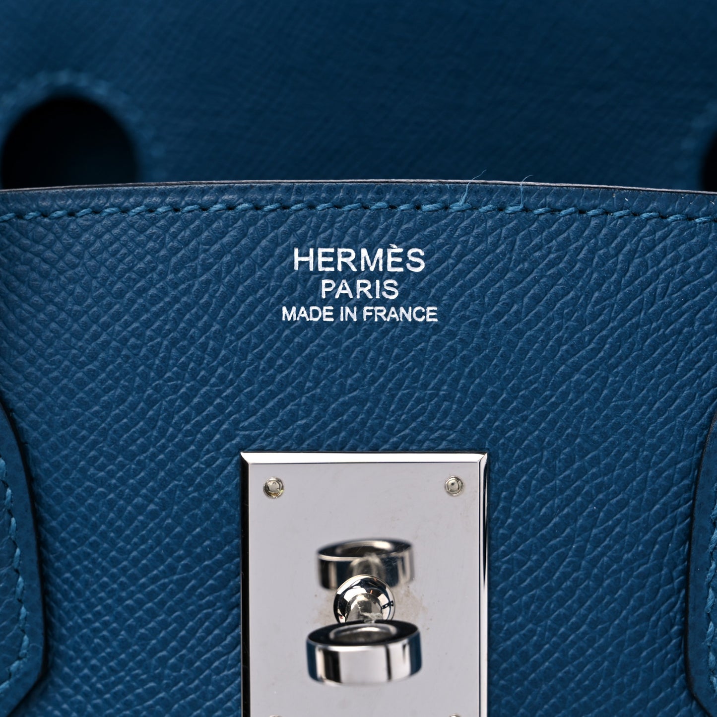 Epsom Birkin 30 Bleu Thalassa
