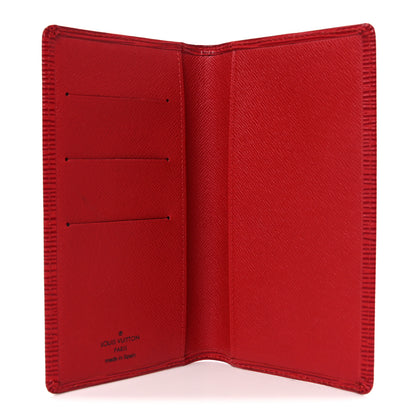 Louis Vuitton Epi Checkbook Organizer Wallet Castillan Red 5 of 6
