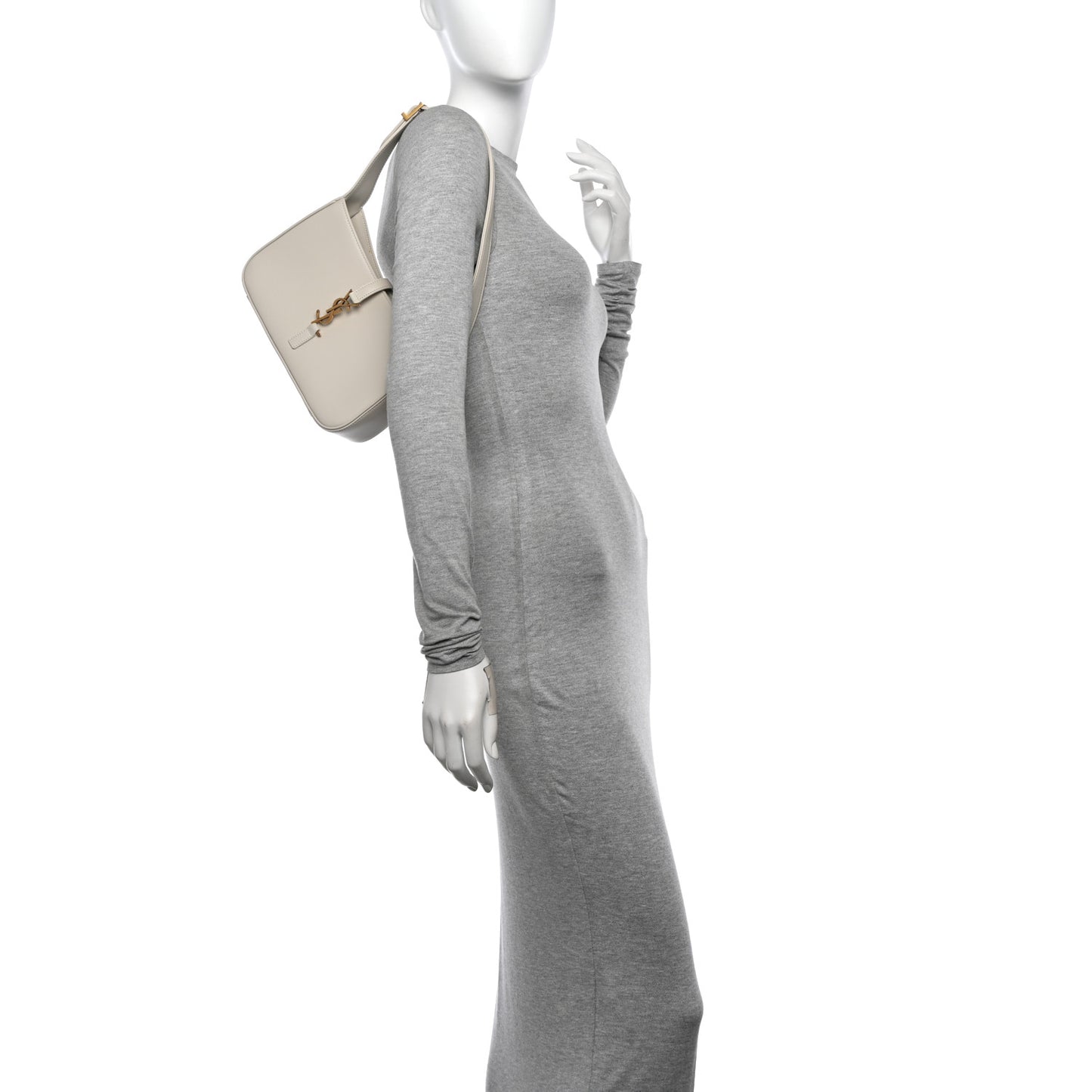 Smooth Calfskin Le 5 A 7 Hobo Blanc Vintage