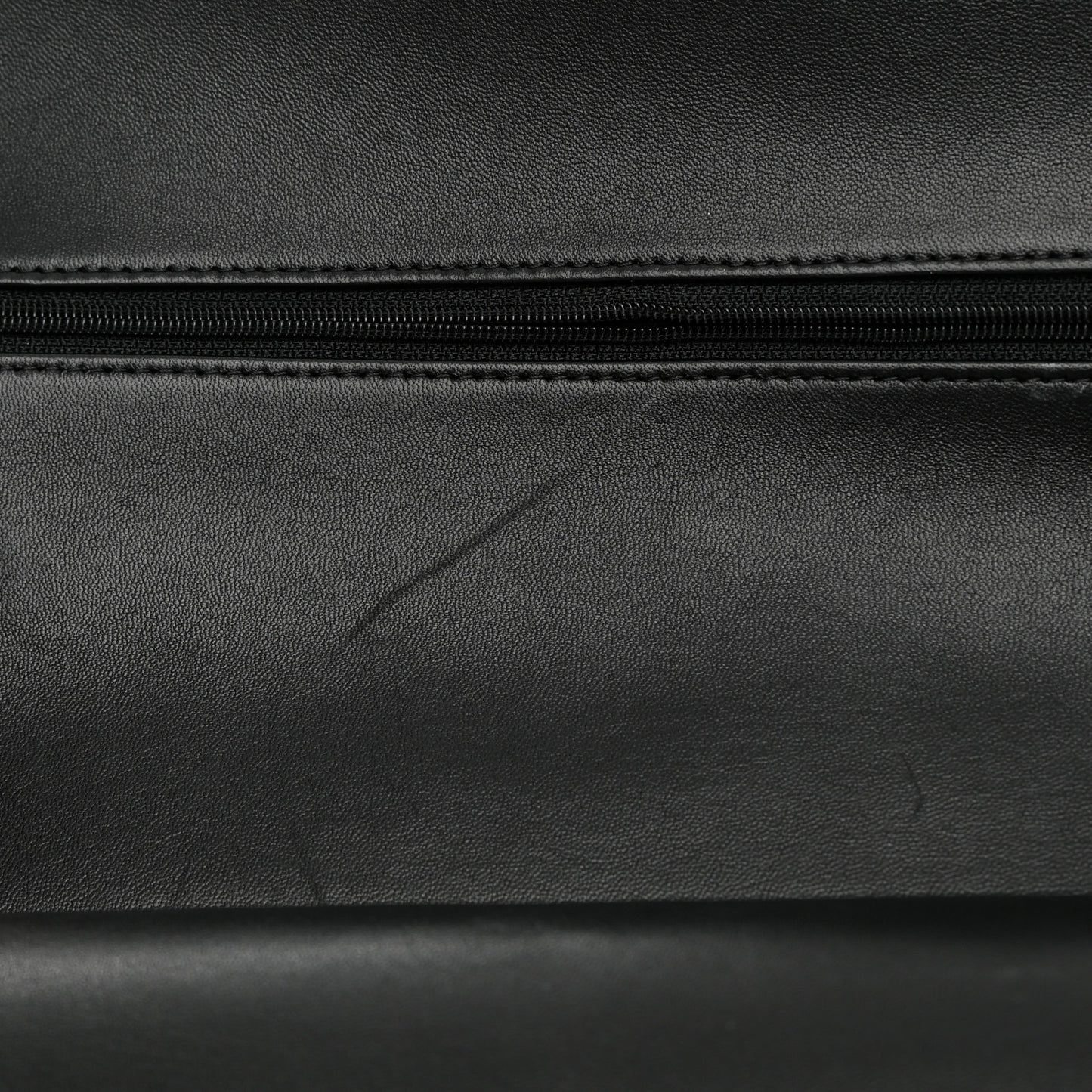 Lambskin Quilted Jumbo Double Flap Black