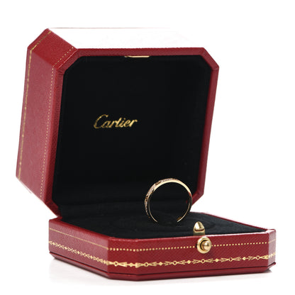 Cartier 18K Yellow Gold Diamond 2.6mm LOVE Paved Band Ring 55 7.25 6 of 6