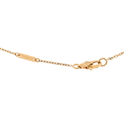 Van Cleef & Arpels 18K Yellow Gold Diamond Mini Frivole Pendant Necklace 4 of 5