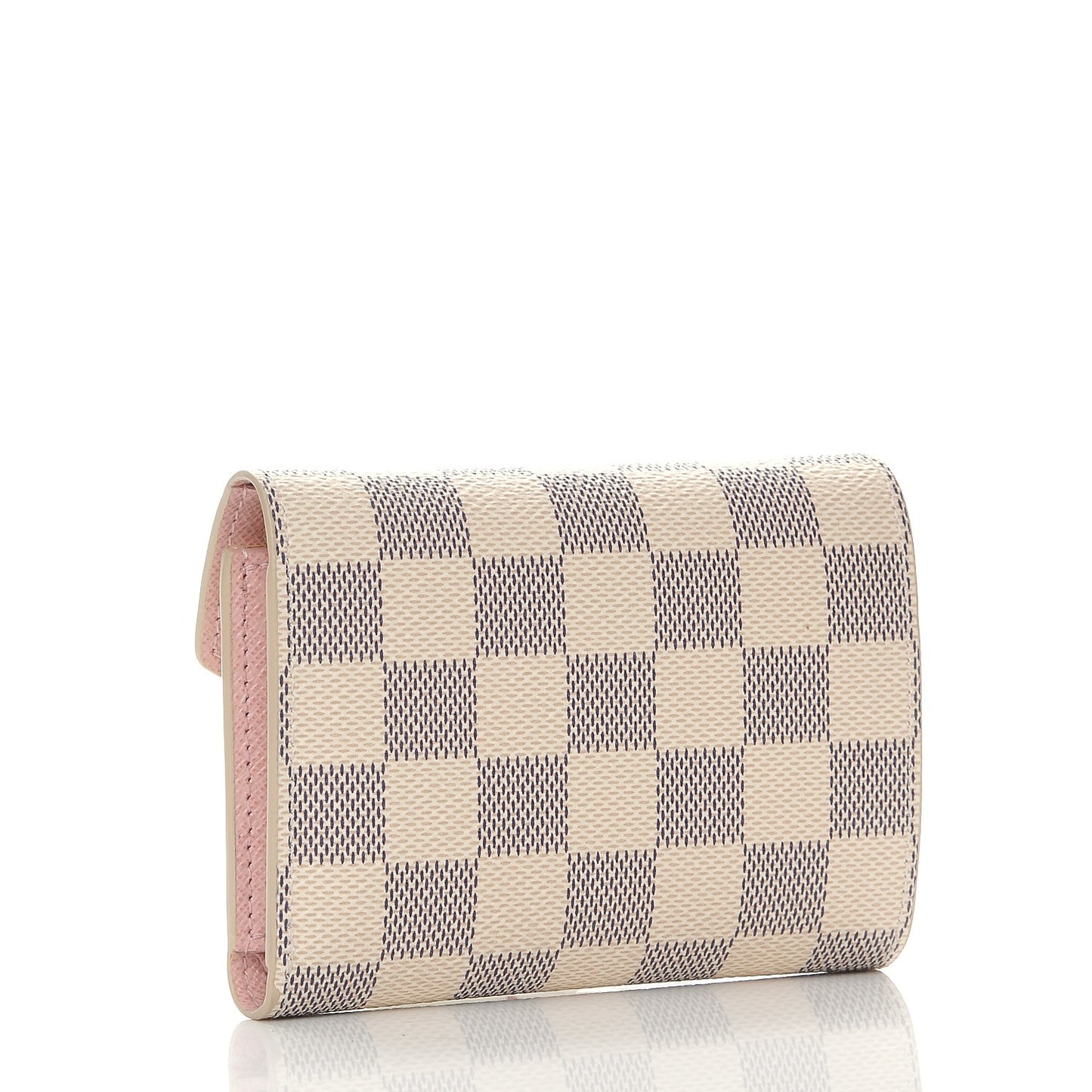 Damier Azur Victorine Wallet Rose Ballerine