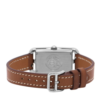 Hermes Stainless Steel Barenia 20mm Nantucket Quartz Watch Fauve 3 of 5