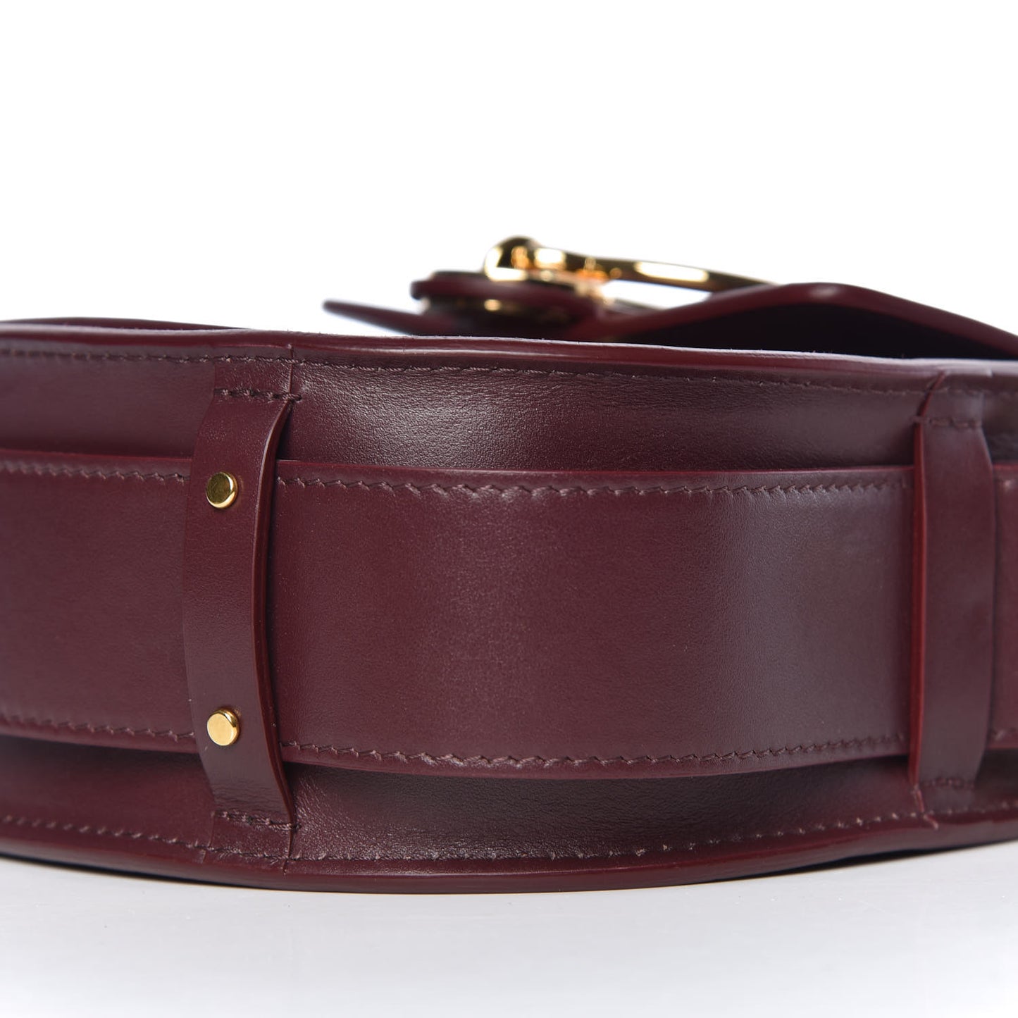 Calfskin Small Tess Bag Burnt Brown