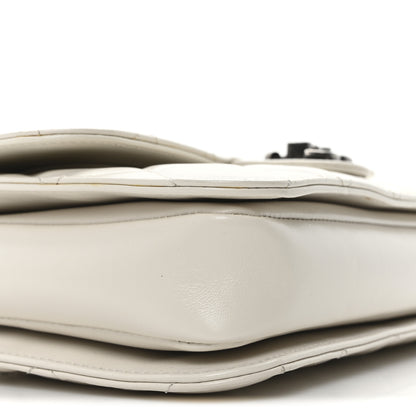 Chanel Glazed Calfskin Medium Perfect Edge Flap White 9 of 10