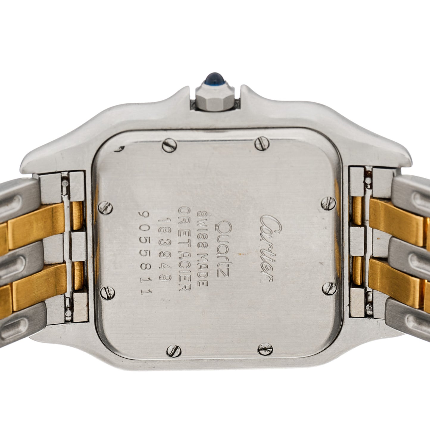 Stainless Steel 18K Yellow Gold 27mm Panthere Quartz Watch