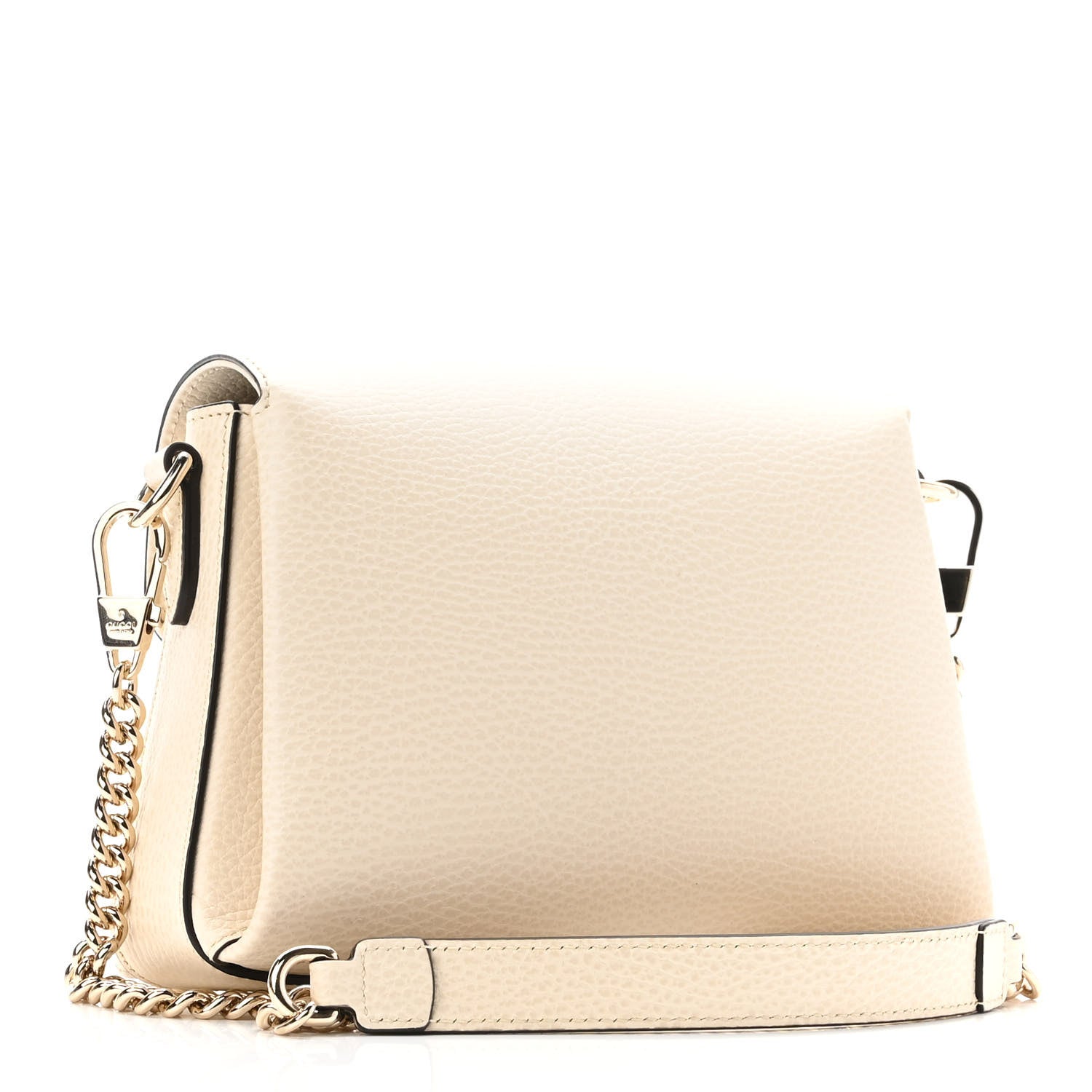 Gucci Dollar Calfskin Interlocking G Crossbody Bag Ivoire 3 of 9