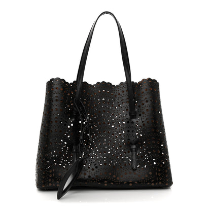 Alaia Lux Calfskin Vienne Vague Mina 32 Bag Black 1 of 11