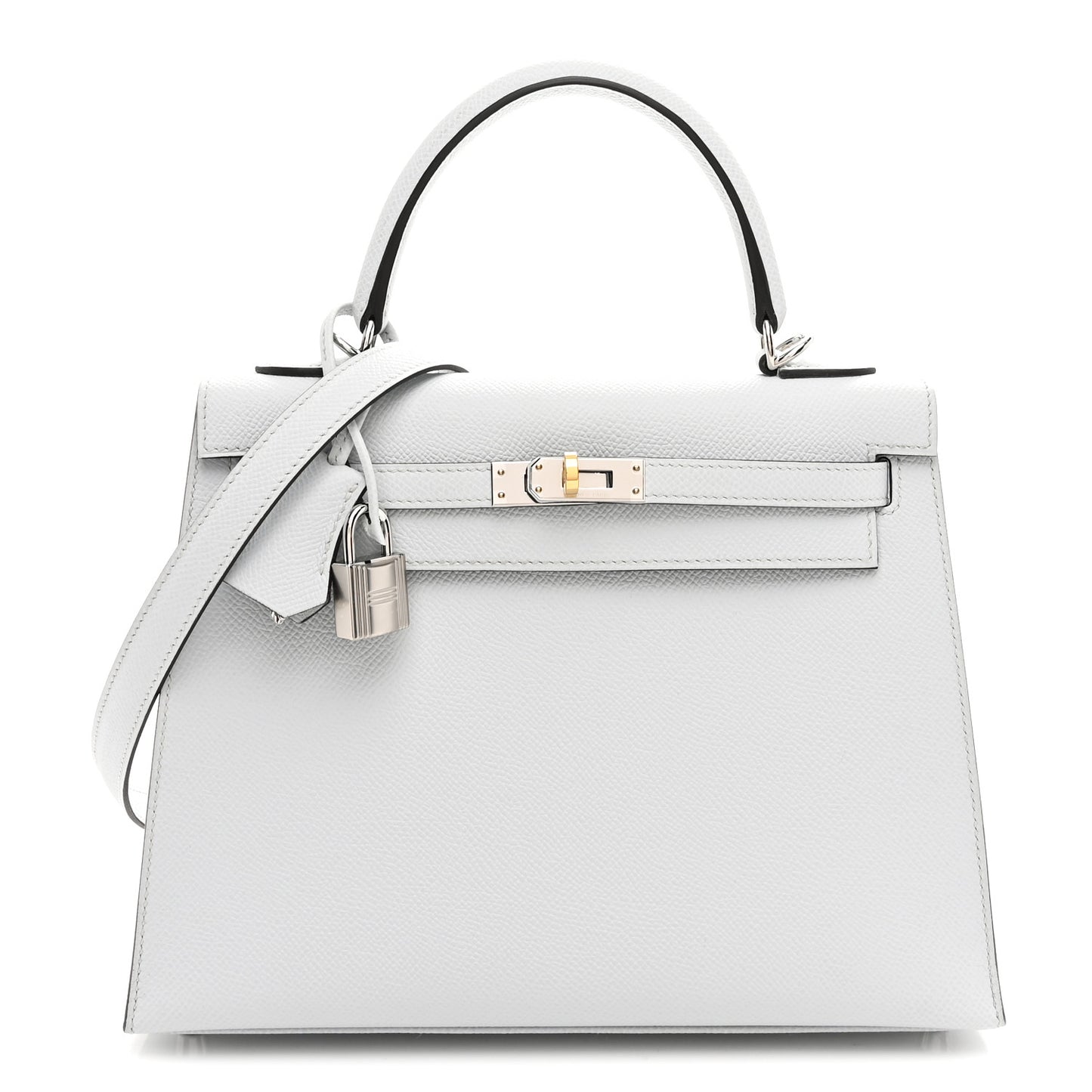Epsom Kelly Sellier 25 Gris Platine