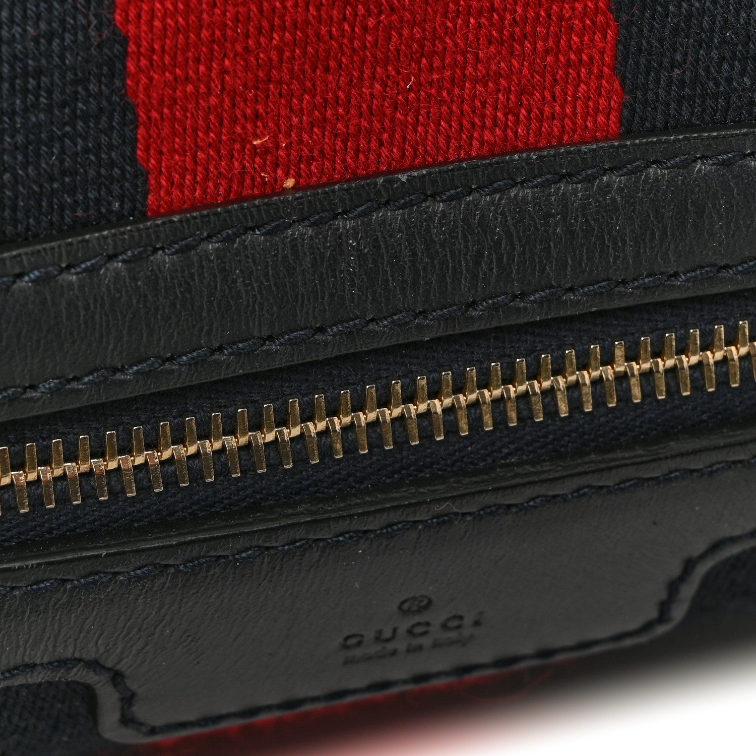 Gucci Monogram Vintage Web Small Boston Navy 12 of 12