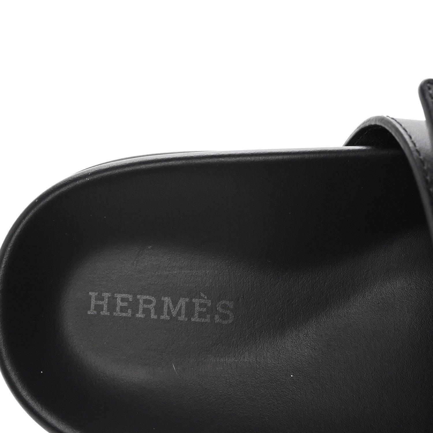 Hermes Calfskin Womens Chypre Sandals 39 Black 8 of 10
