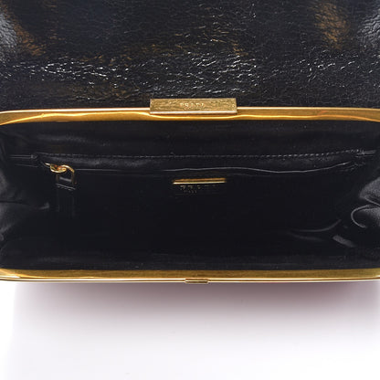 Prada Velvet Embellished Clutch Rosso 4 of 5