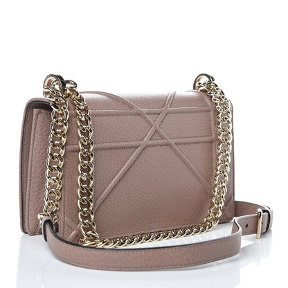 Christian Dior Grained Calfskin Small Diorama Flap Bag Taupe 3 of 9