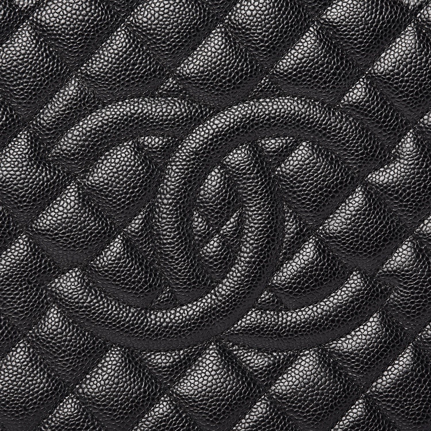 Chanel Caviar Quilted XL Grand Shopping Tote GST Black 12 of 13