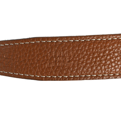 Hermes Box Togo 24mm Belt Strap 80 Black Gold 3 of 6