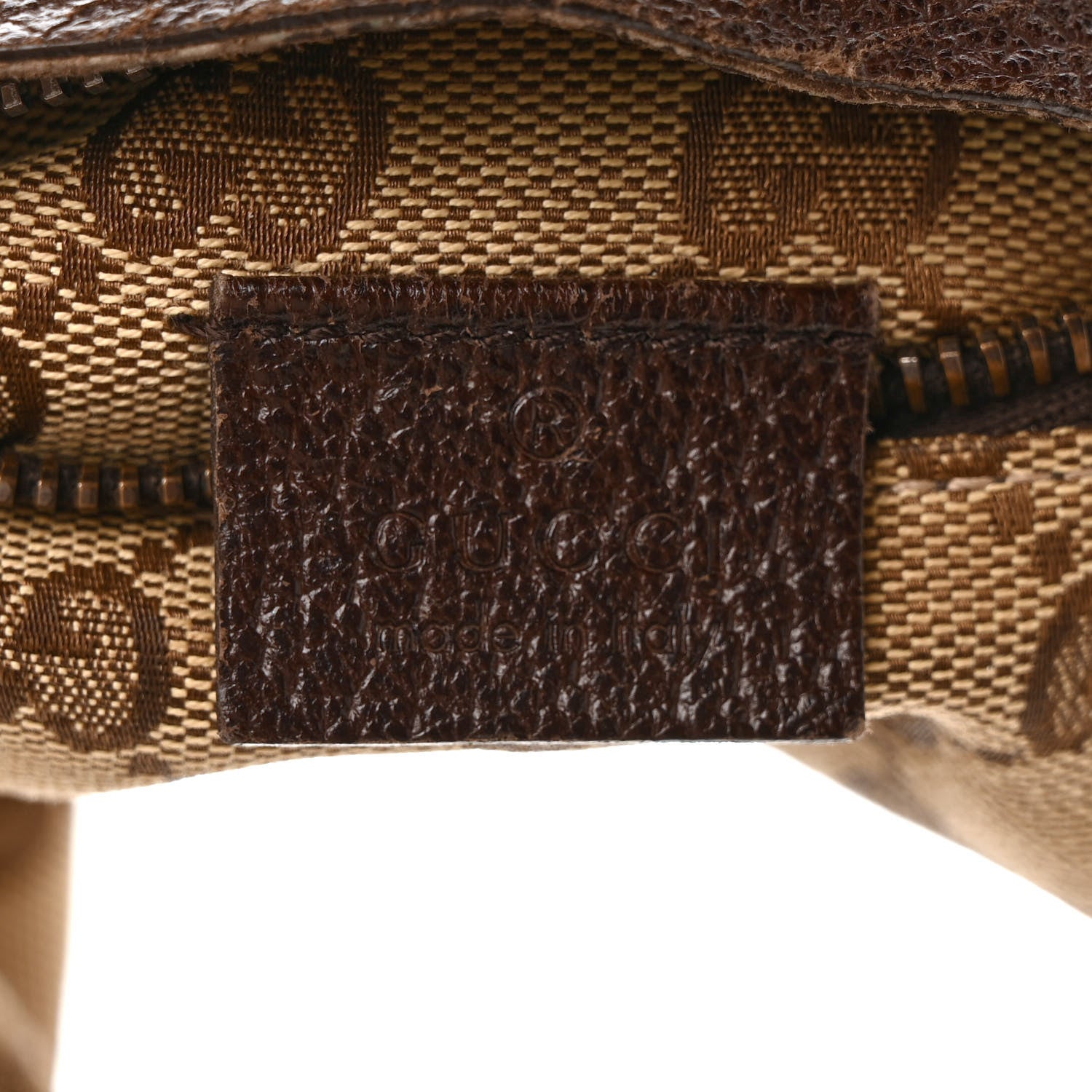 Gucci GG Monogram Double Pocket Belt Dark Brown 6 of 9