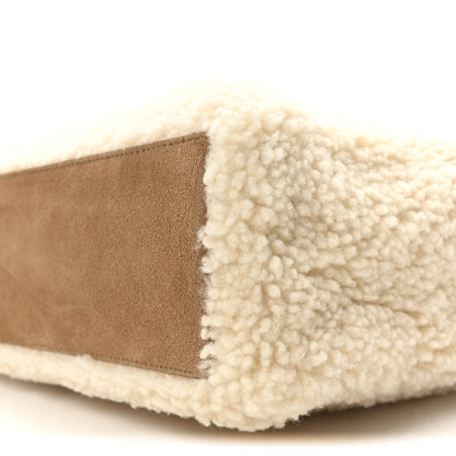 Telfar X UGG Suede Shearling Medium Shopping Bag Natural 10 of 10