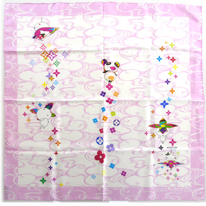 Louis Vuitton Silk Murakami Multicolor Boyfriend Wave Scarf 1 of 8