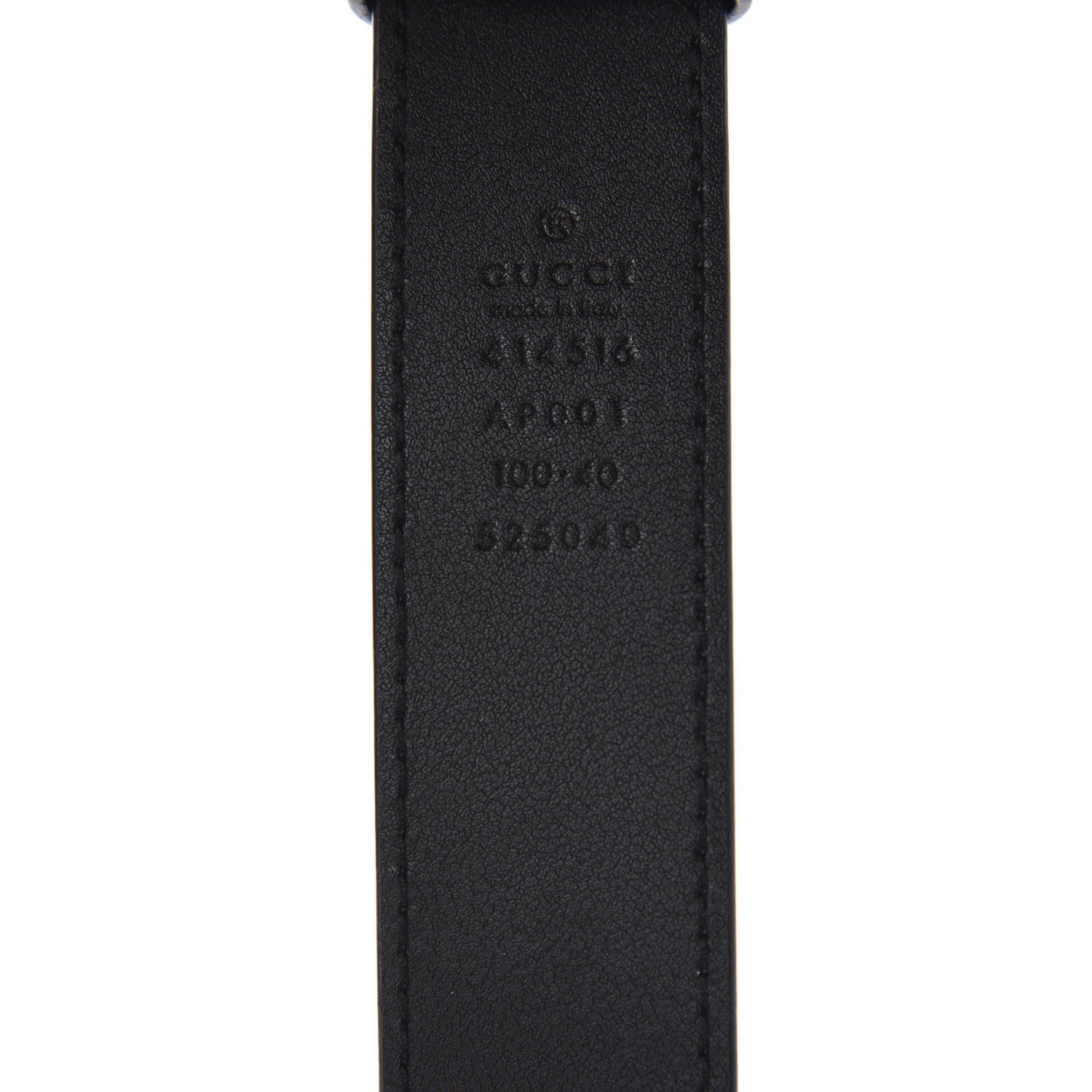 Gucci Calfskin Double G 30mm Belt 100 40 Black 3 of 4