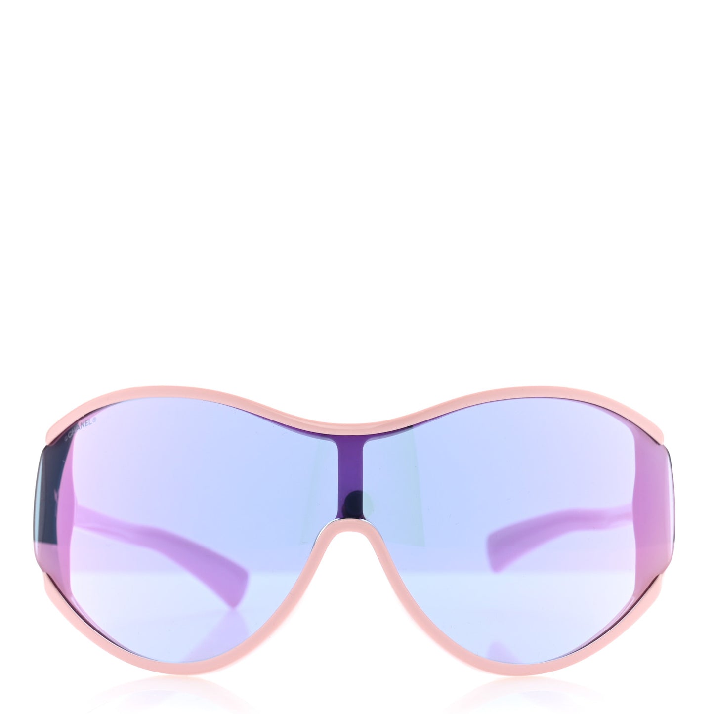Acetate Mirror Shield Sunglasses 71475 Pink Blue