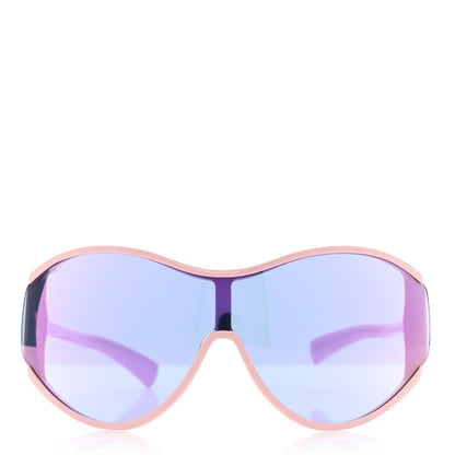 Chanel Acetate Mirror Shield Sunglasses 71475 Pink Blue 2 of 7