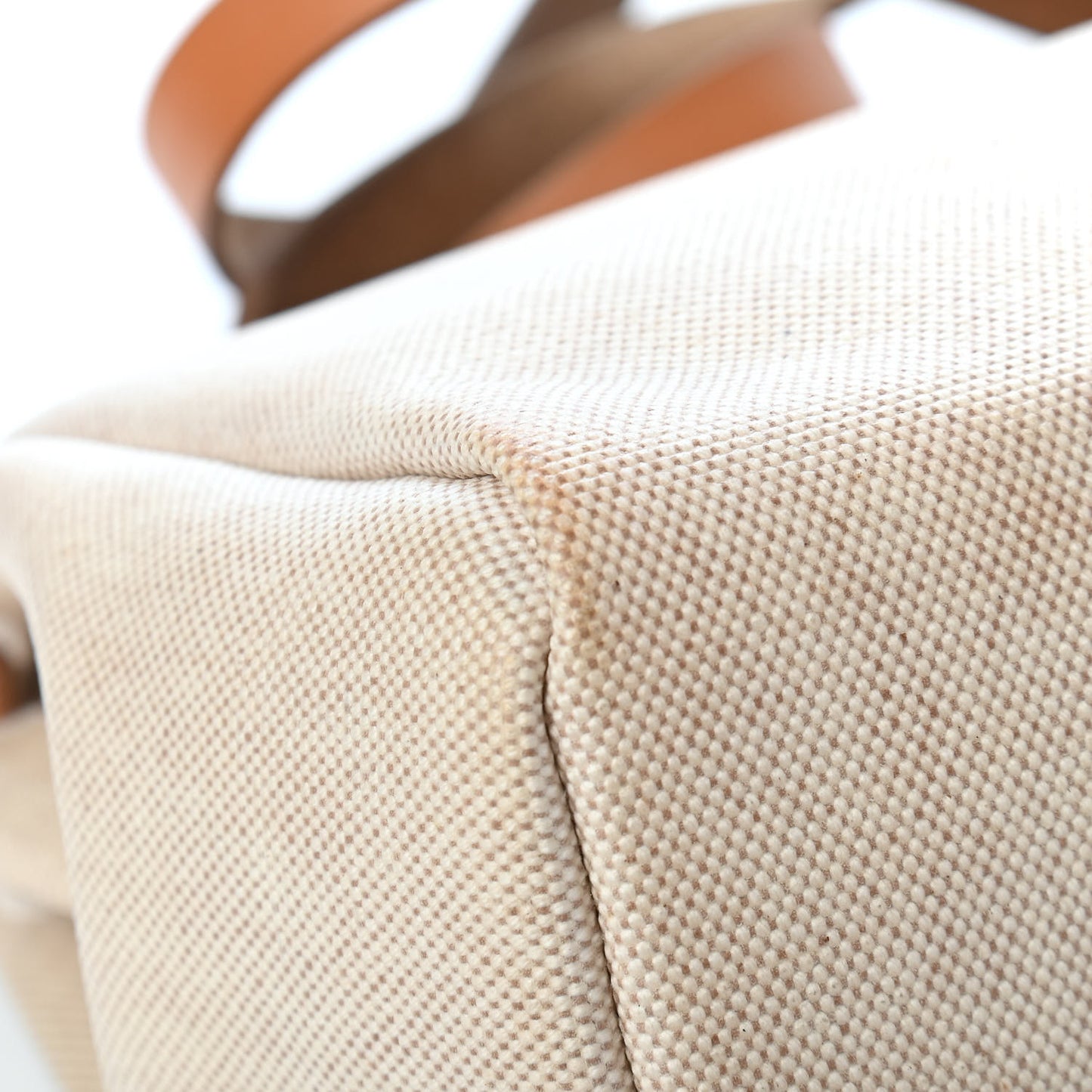 Toile Vache Calfskin Herbag 30 PM Natural