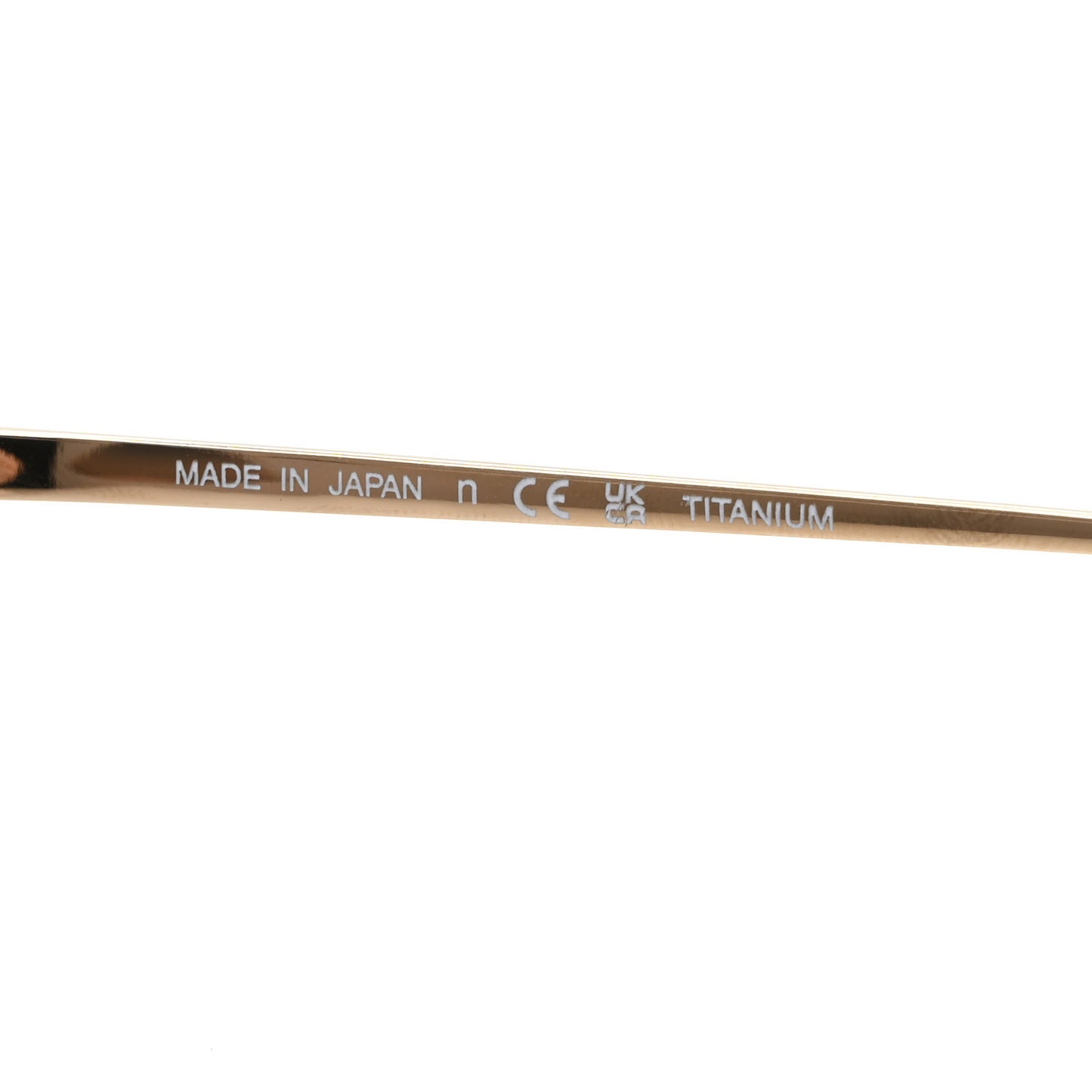 Titanium Rimless Square Sunglasses 4287-T Gold Black