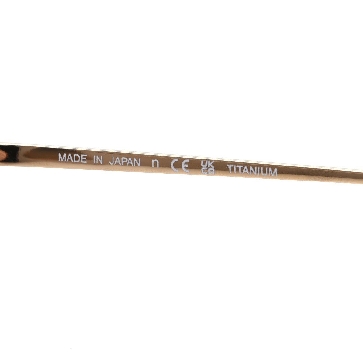 Chanel Titanium Rimless Square Sunglasses 4287-T Gold Black 6 of 8