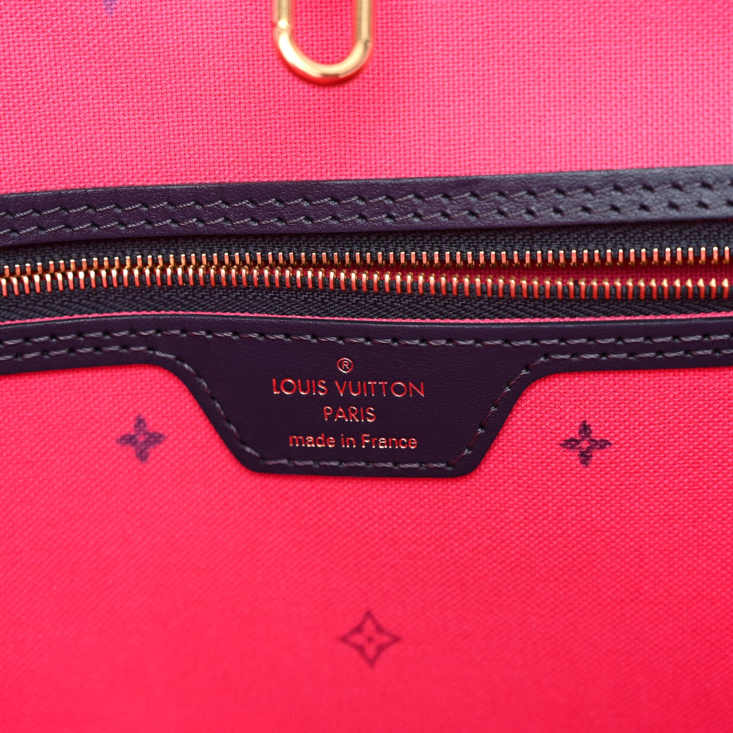 Monogram Giant Spring In The City Neverfull MM Midnight Fuchsia