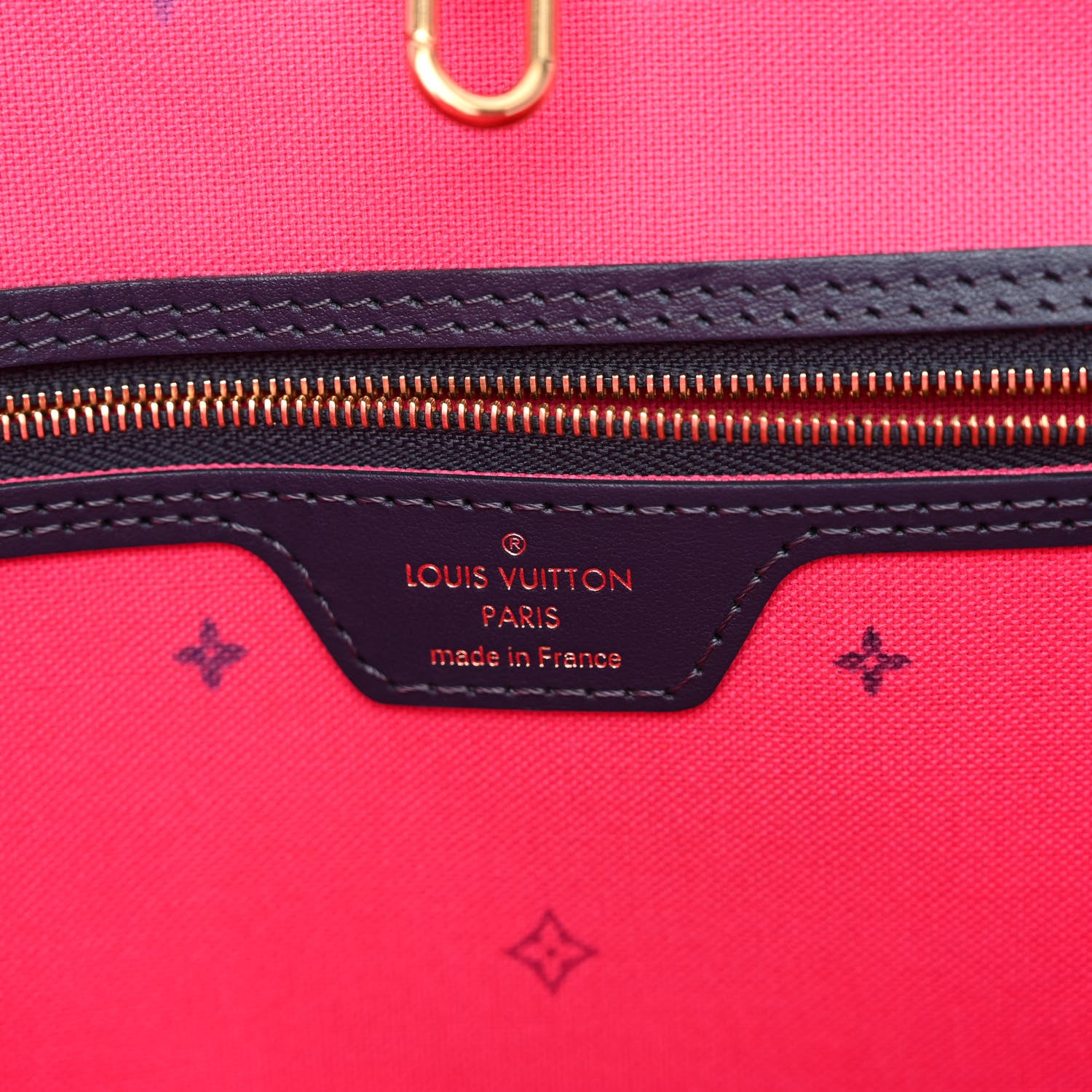 Louis Vuitton Monogram Giant Spring In The City Neverfull MM Midnight Fuchsia 6 of 9