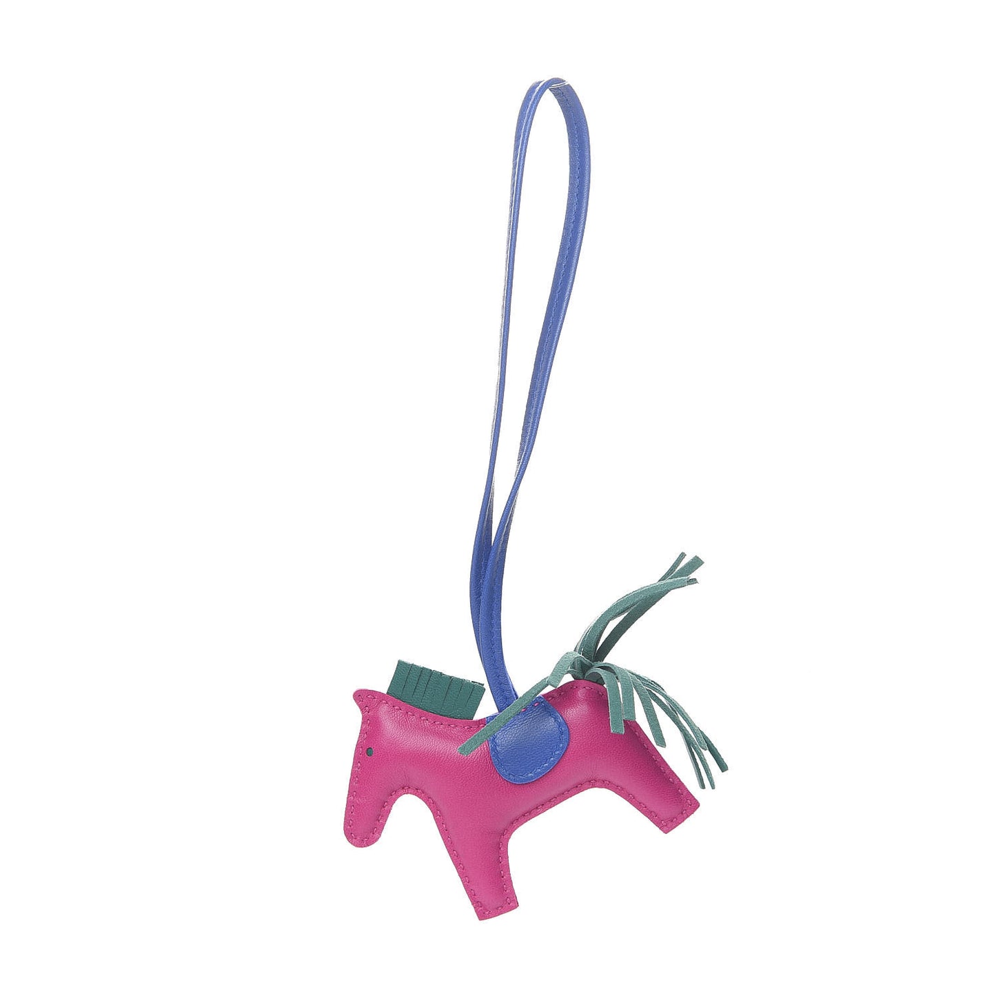 Milo Lambskin Grigri Rodeo Horse Bag Charm PM Rose Pourpre Bleu Electrique Malachite