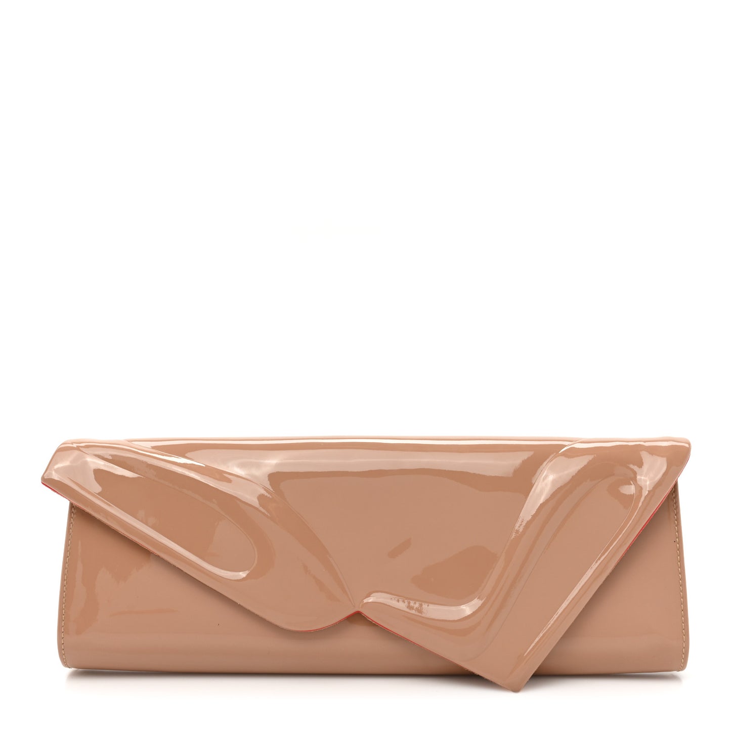 Patent So Kate Baguette Clutch Nude