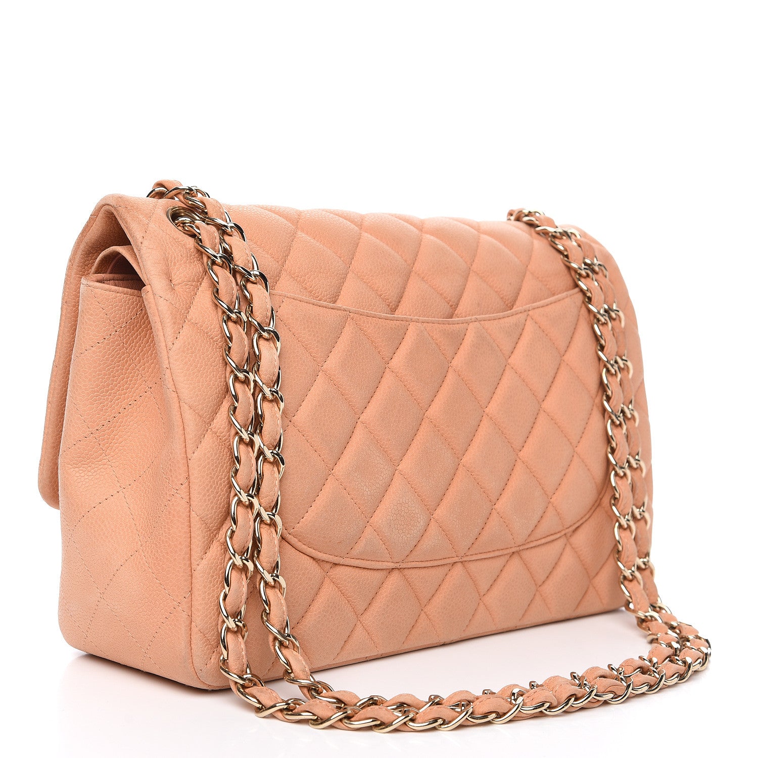 Chanel Iridescent Caviar Quilted Jumbo Double Flap Pink 2 of 19