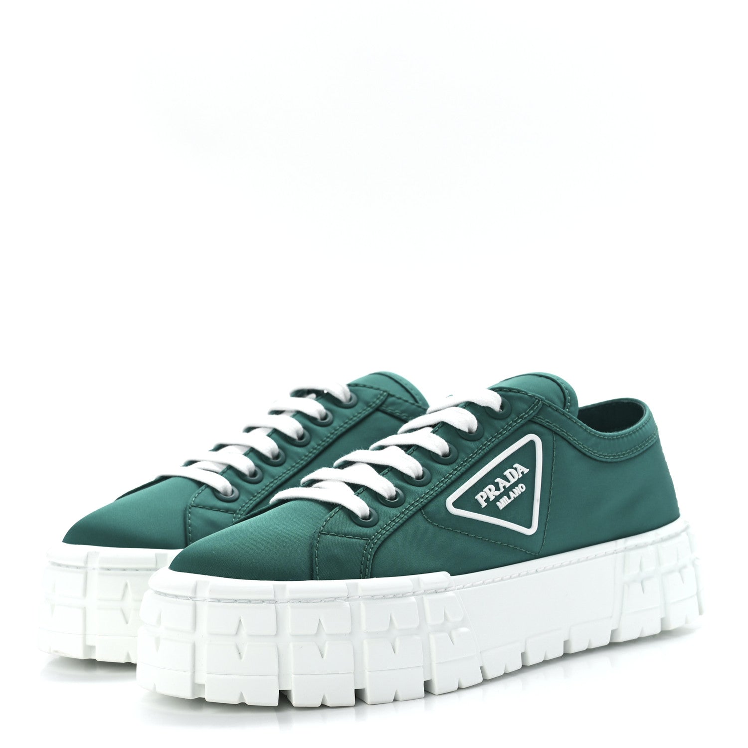 Prada Re-Nylon Gabardine Triangle Logo Double Wheel 50mm Sneakers 41 Assenzio 3 of 9