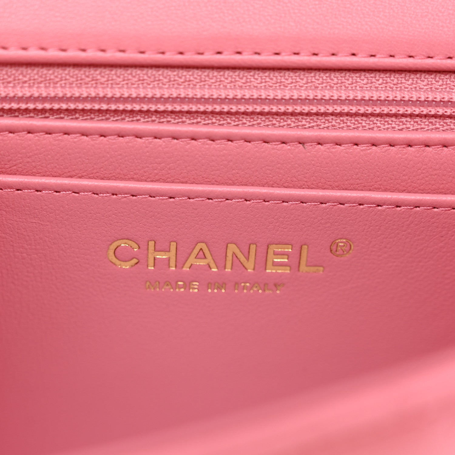 Chanel Lambskin Quilted Mini Top Handle Rectangular Flap Dark Pink 6 of 10