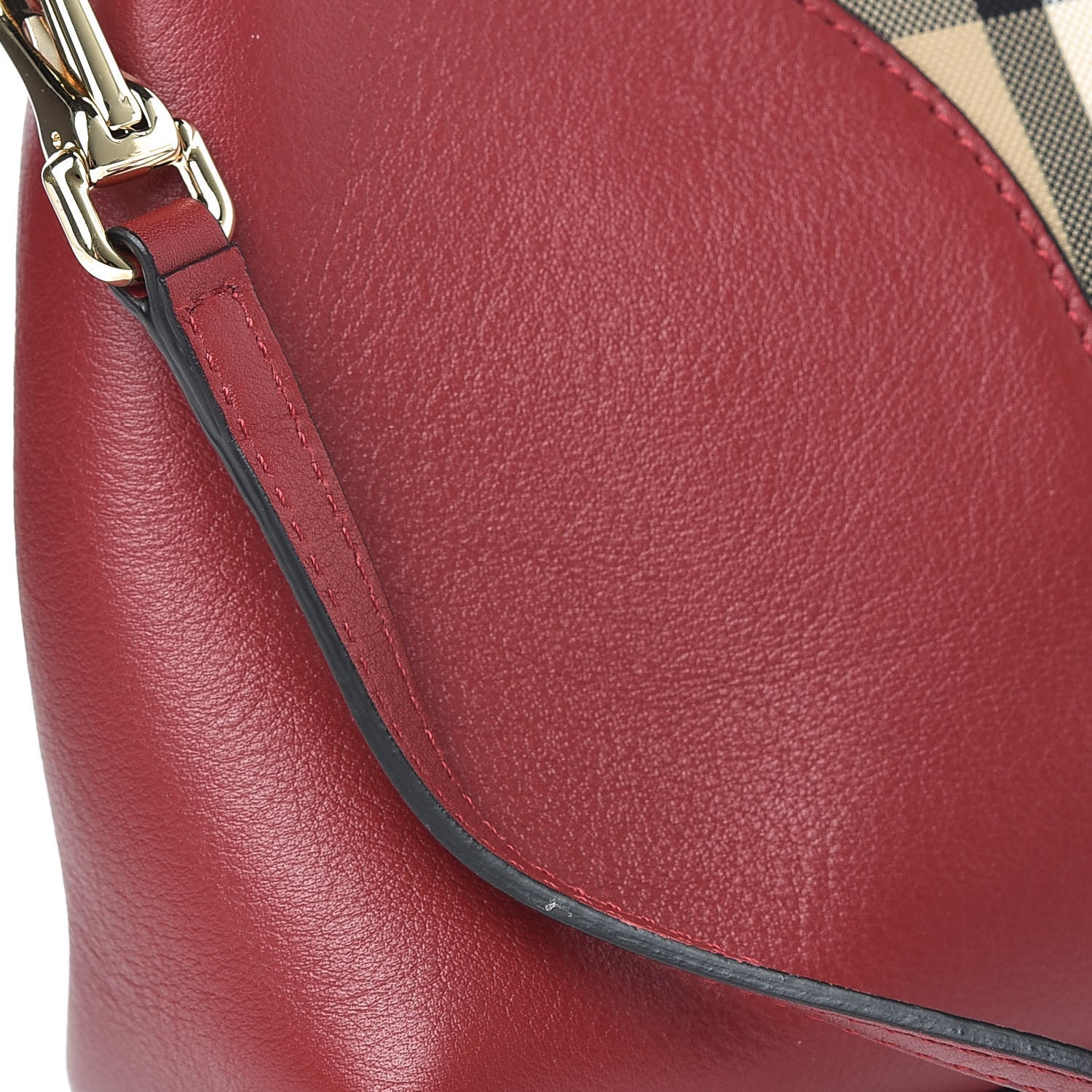 Burberry Horseferry Check Small Chichester Crossbody Clutch Bag Parade Red 12 of 12