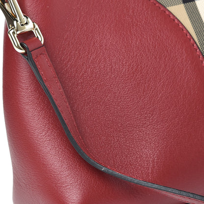 Burberry Horseferry Check Small Chichester Crossbody Clutch Bag Parade Red 12 of 12