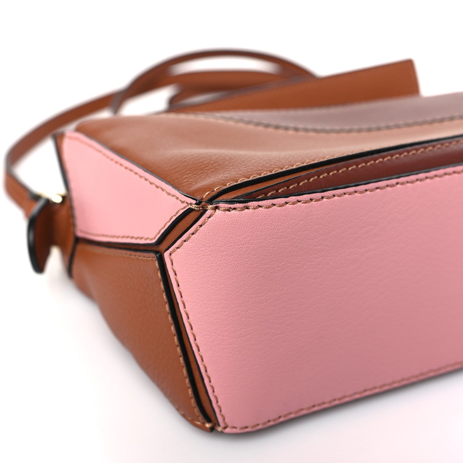 Loewe Calfskin Mini Puzzle Bag Tan Medium Pink 7 of 8