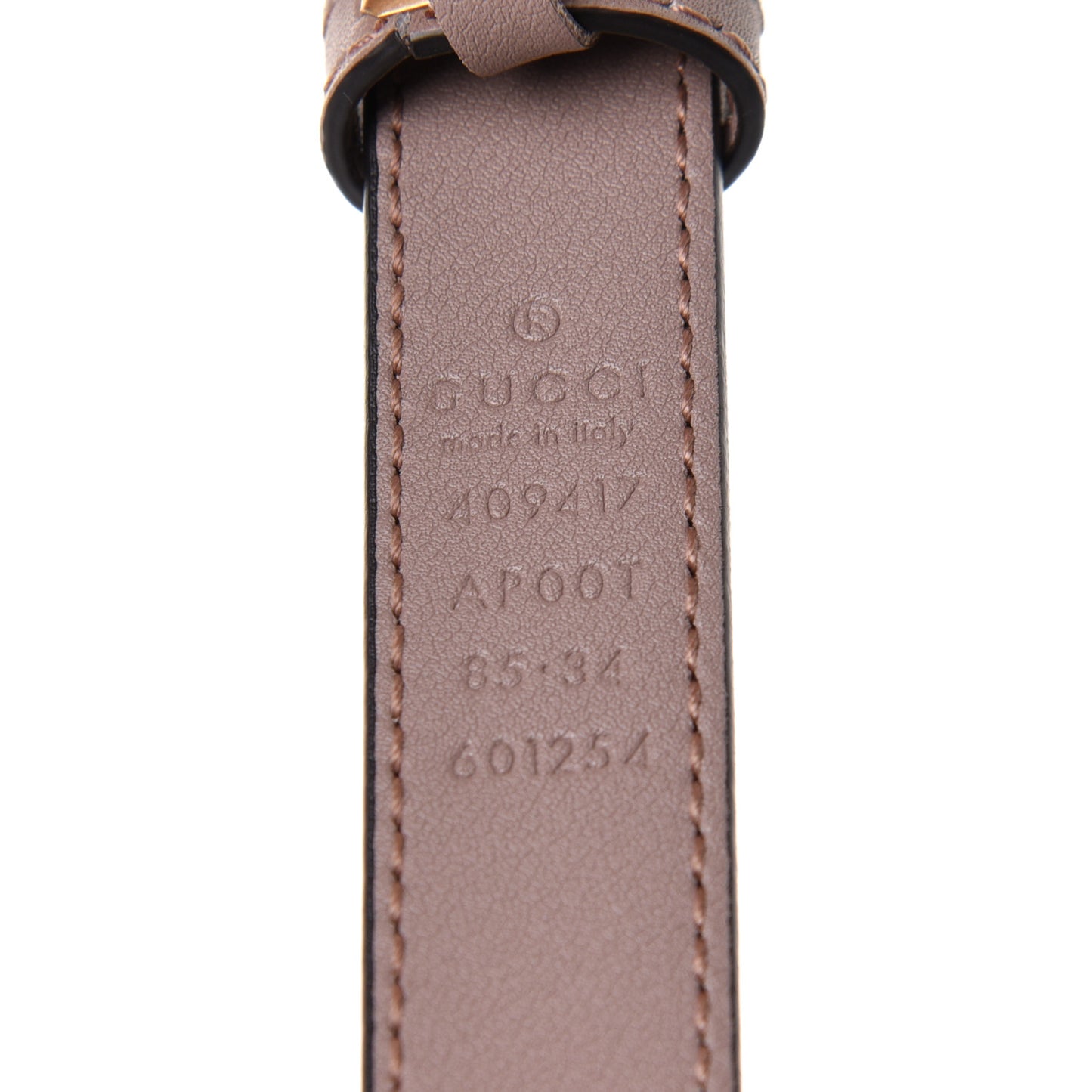Calfskin Double G 20mm Belt 85 34 Porcelain Rose