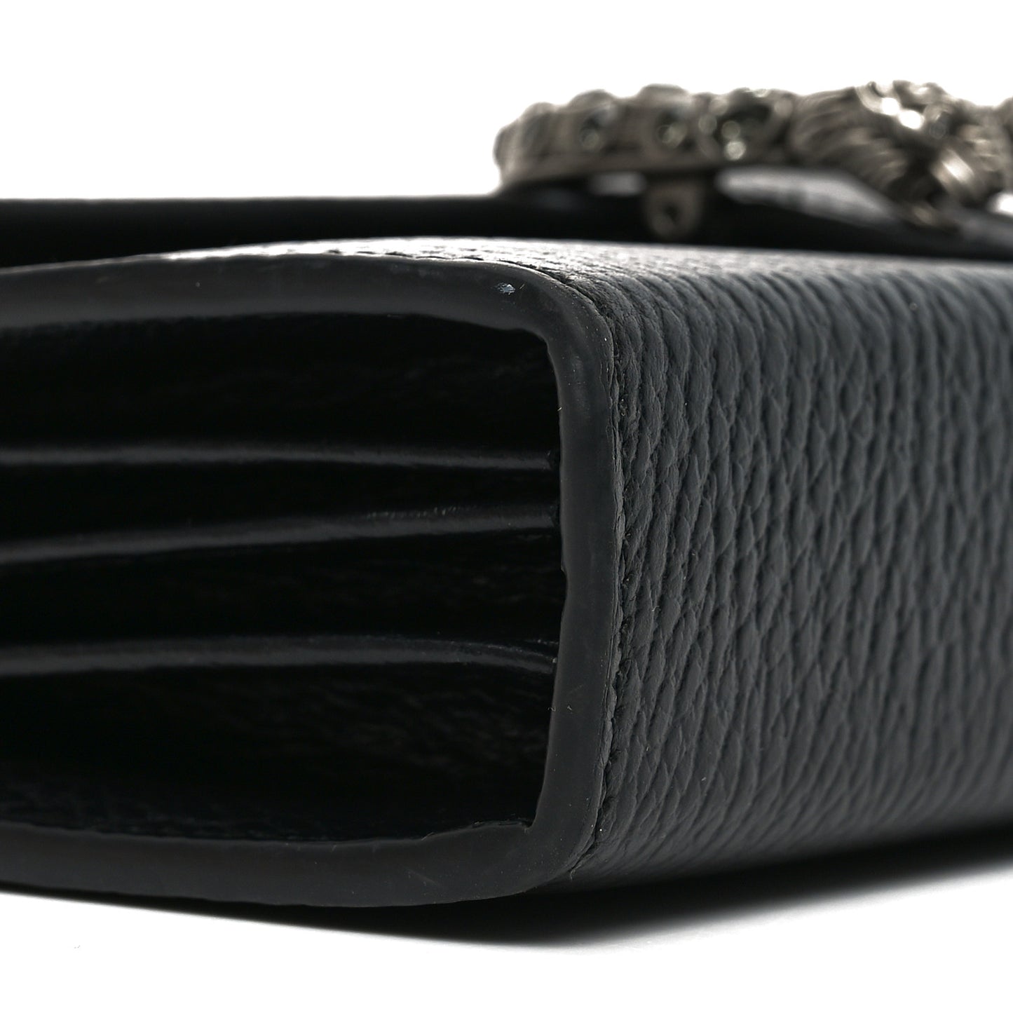 Calfskin Mini Dionysus Chain Wallet Black