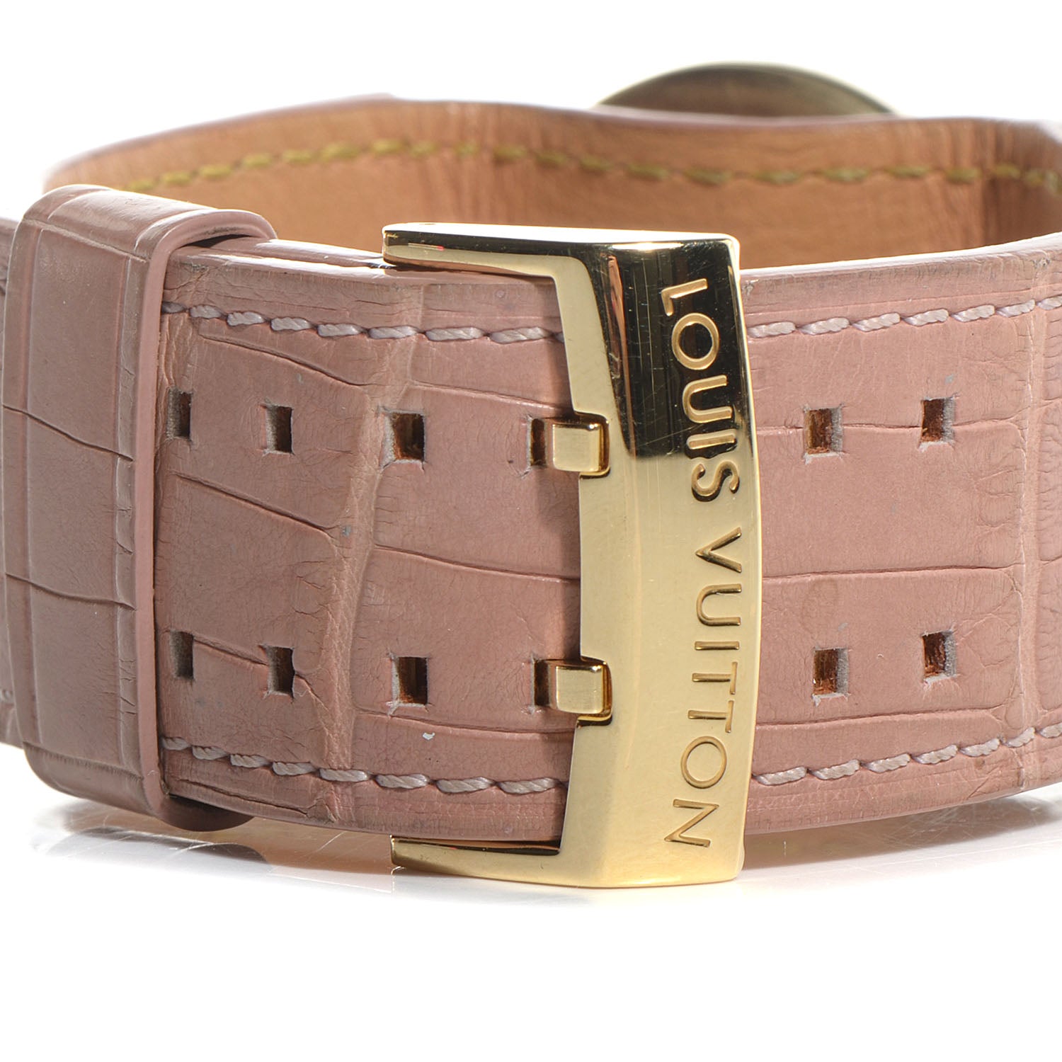 Louis Vuitton Stainless Steel Alligator 28mm Tambour Murakami Quartz Watch 3 of 10