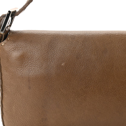 Fendi Calfskin Romano Selleria Baguette Brown 11 of 14