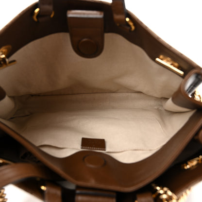 Gucci Monogram Calfskin Large Horsebit 1955 Tote Bag Beige Brown Sugar 4 of 10
