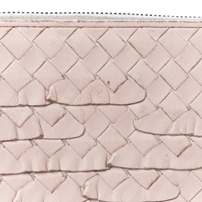 Bottega Veneta Nappa Intrecciato Zip Around Wallet Petal Pink 30 of 36
