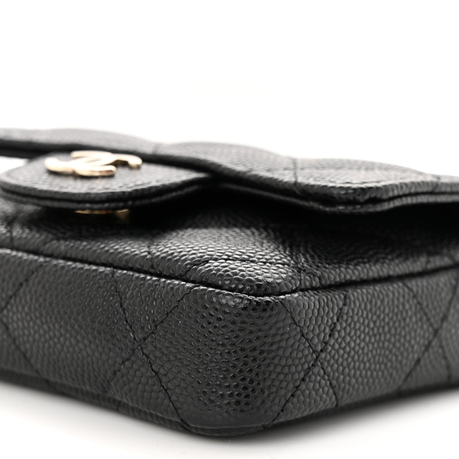 Chanel Caviar Quilted Mini Chain Belt Bag Black 11 of 14