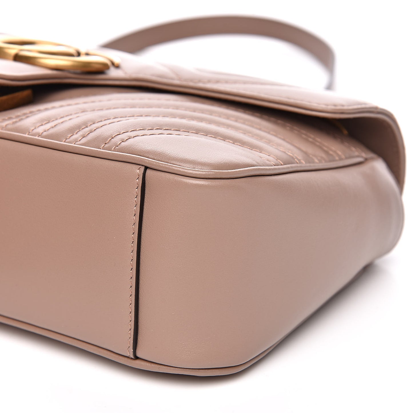 Calfskin Matelasse Small GG Marmont Shoulder Bag Porcelain Rose