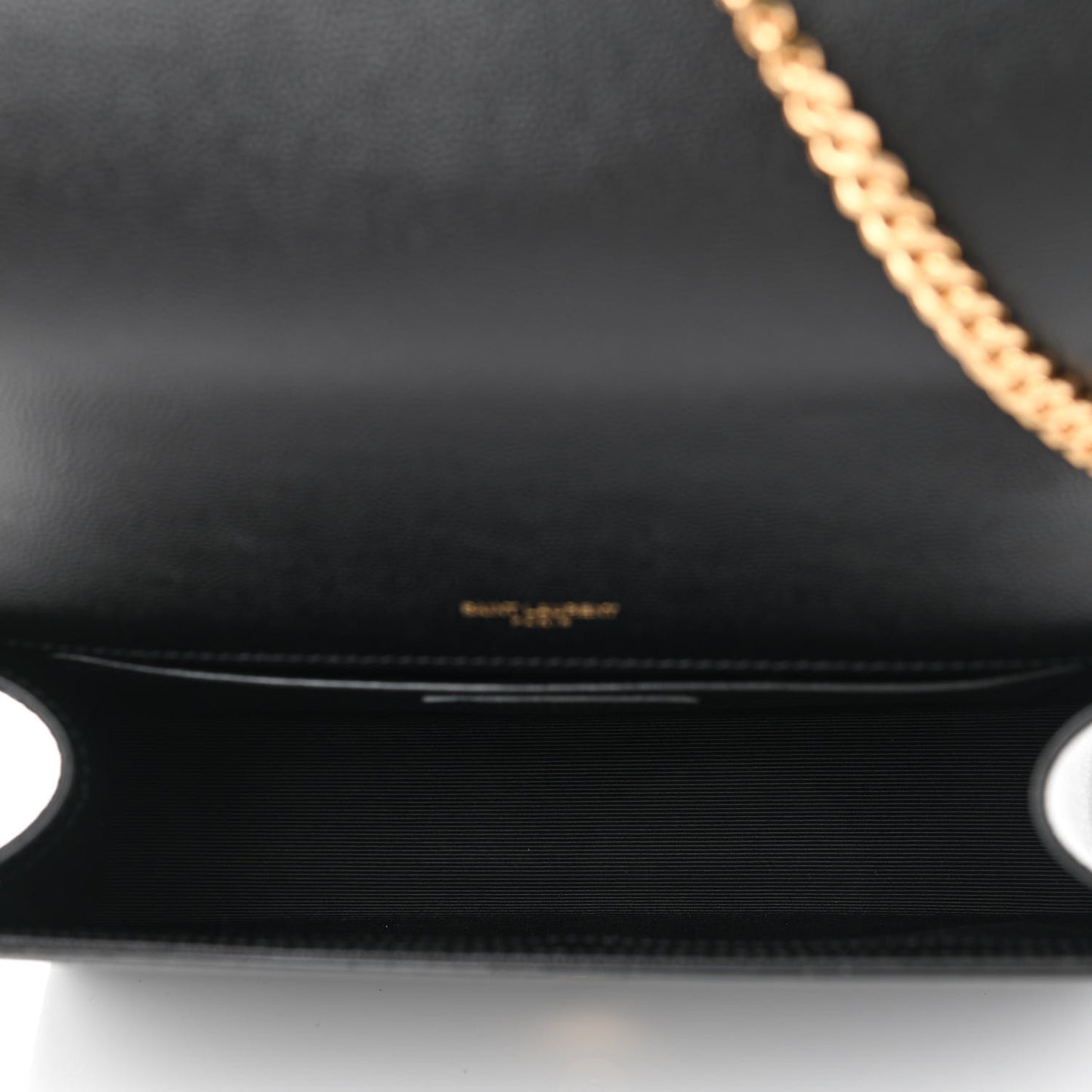 Grain De Poudre Medium Classic Monogram Kate Satchel Black