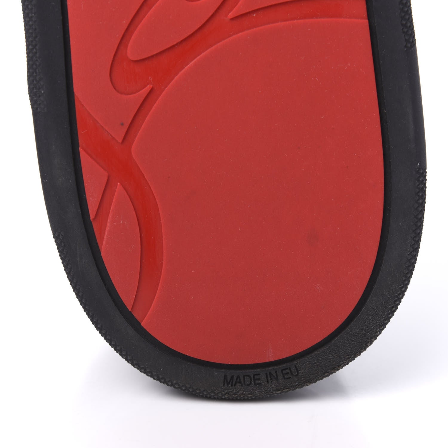 Christian Louboutin Calfskin Tisse Serre Patent Neoprene Mens Aurelien Flat Sneakers 46 Black 6 of 9