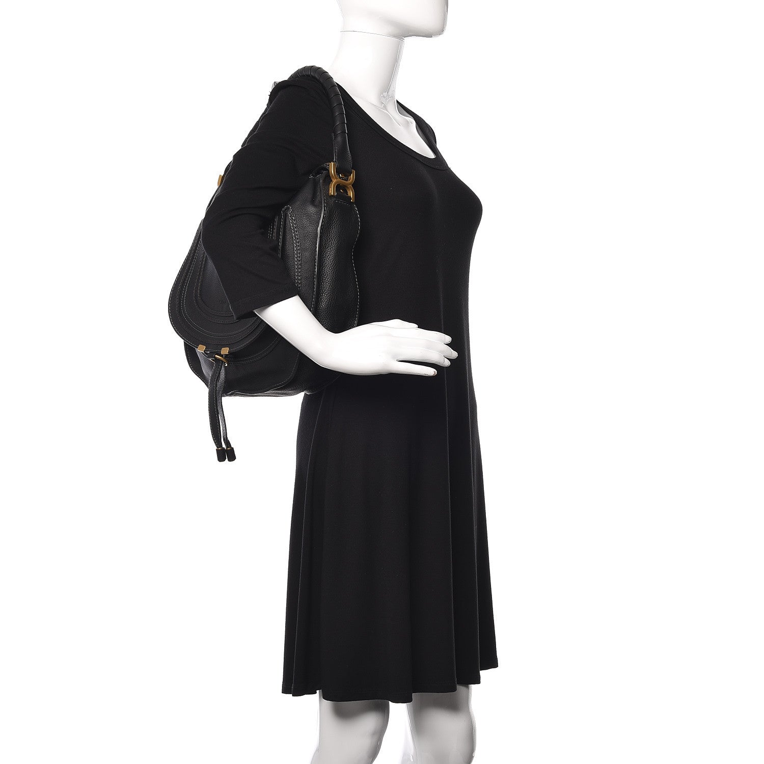 Chloe Calfskin Medium Marcie Hobo Black 2 of 10